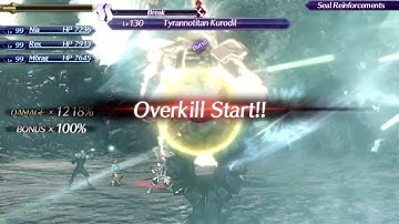 Xenoblade Chronicles 2 New Game Plus 1.4 - Attempt at damage caps with green spoiler blade