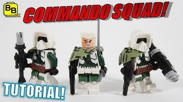 LEGO STAR WARS IMPERIAL COMMANDO MINIFIGURE CREATIONS!