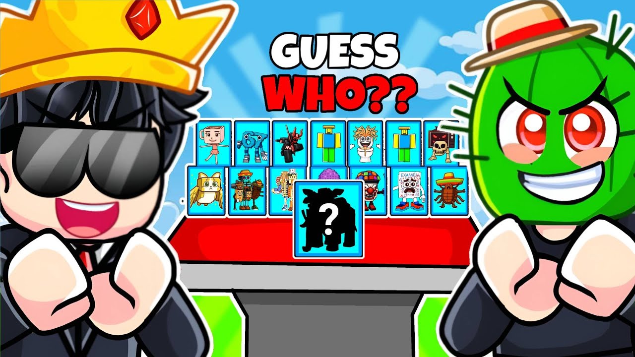 I did GUESS WHO in Steal a Brainrot Roblox