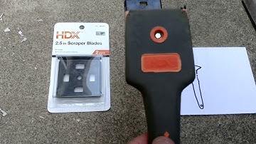 How to sharpen paint scraper blades