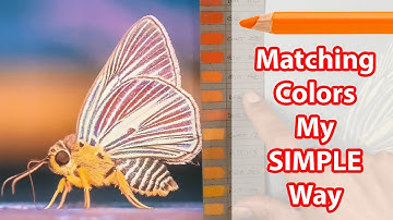 How to select the right pencil color - NO COLOR THEORY - matching colors to photo