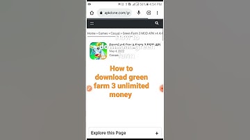 How to download green farm 3 unlimited money