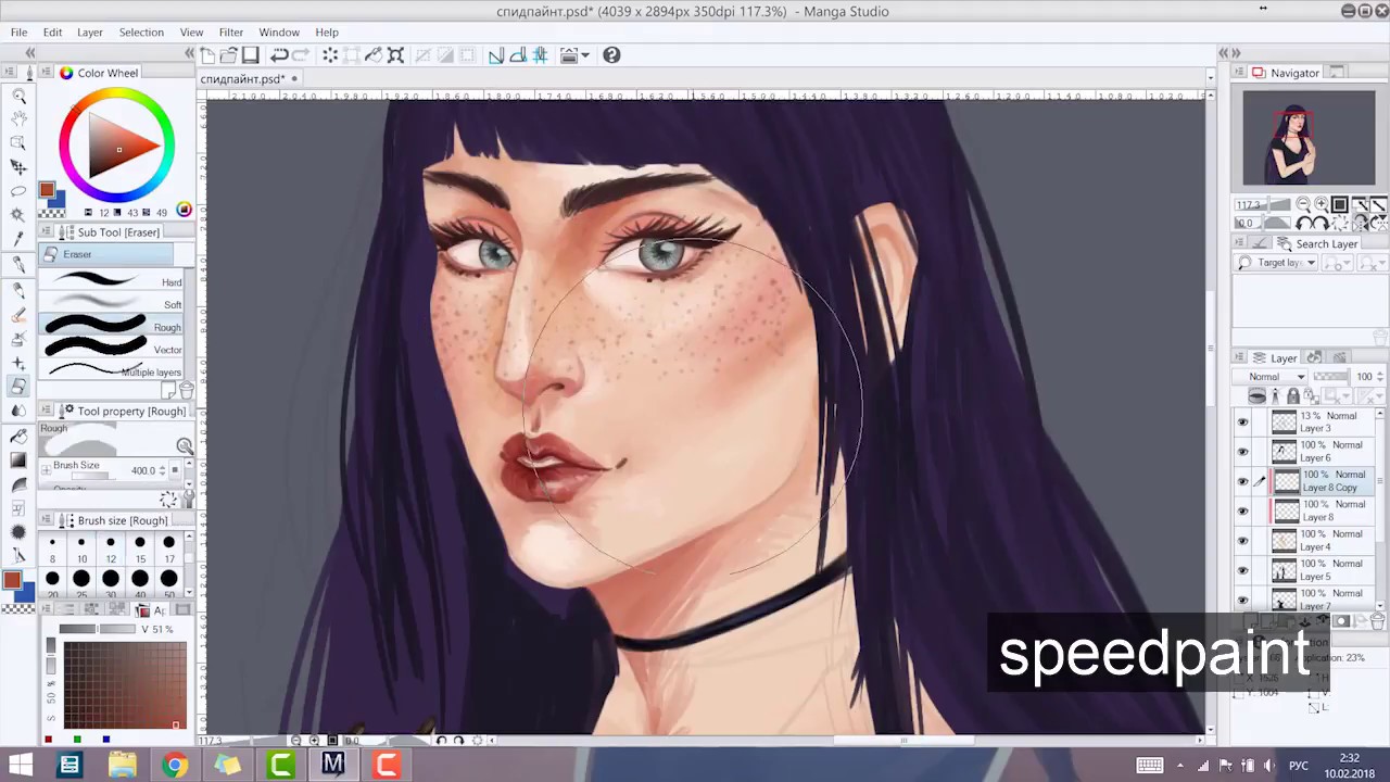 спидпейнт в крите. Speedpaint на темном грунте. крит рисовать. Krita аниме. Krita.