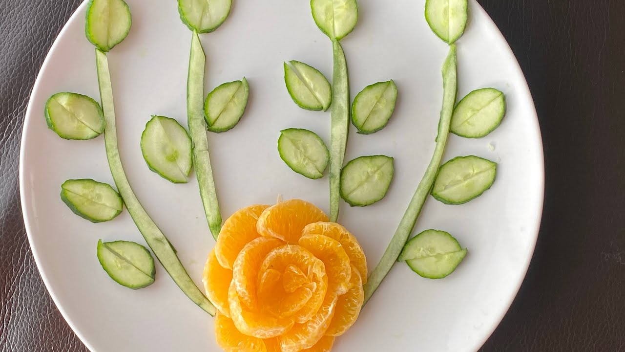 Easy fruit decoration - YouTube