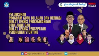 Peluncuran Program Guru Belajar Dan Berbagi Seri Paud Youtube