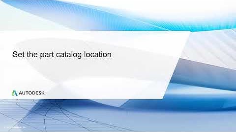 Cert Prep for Autodesk Pro Civil 3D Infrastructure Design Lesson 5: Set the part catalog location
