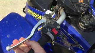 Polaris Pheonix 200 atv - Starting the Bike