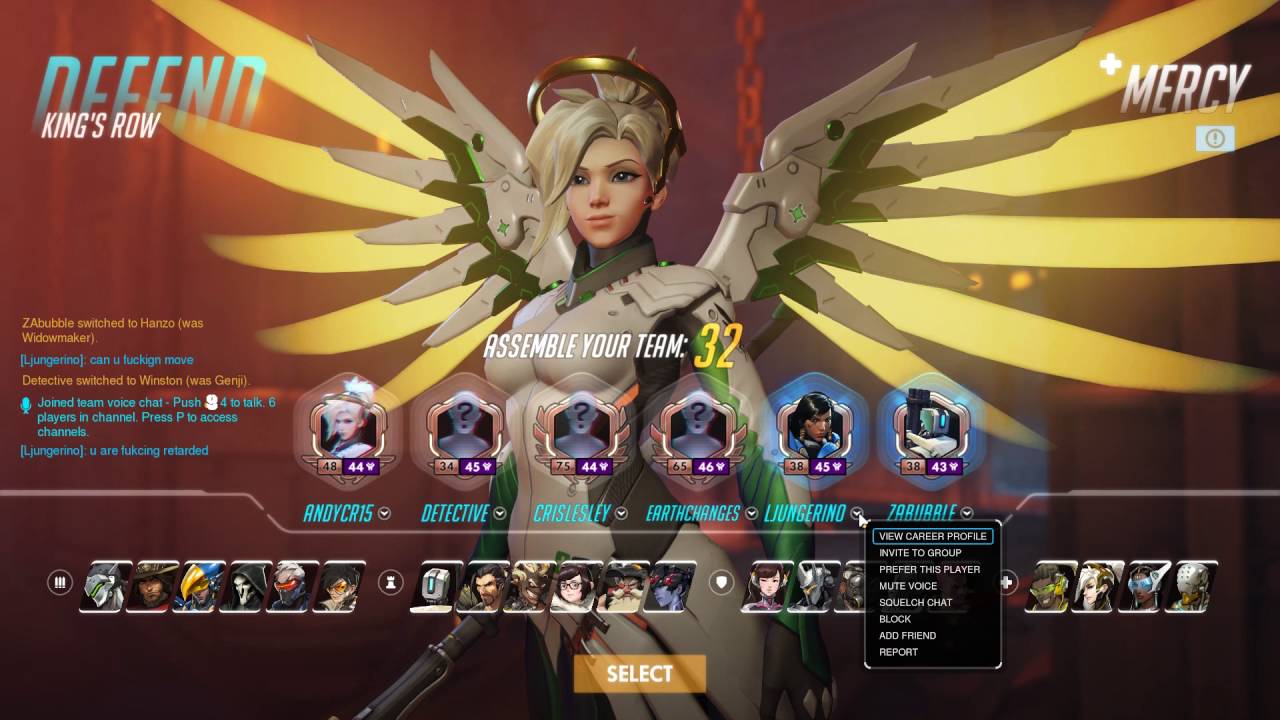 gaming logo Overwatch: (Competitive) Kings Row - Sudden Death Overtime