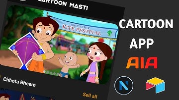 Cartoon App Aia | Dynamic Cartoon App Aia Advance Features | Best UI & UX | Kodular , Niotron