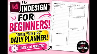 Details Build Your Own Daily Planner in InDesign | Beginner-Friendly Design Guide