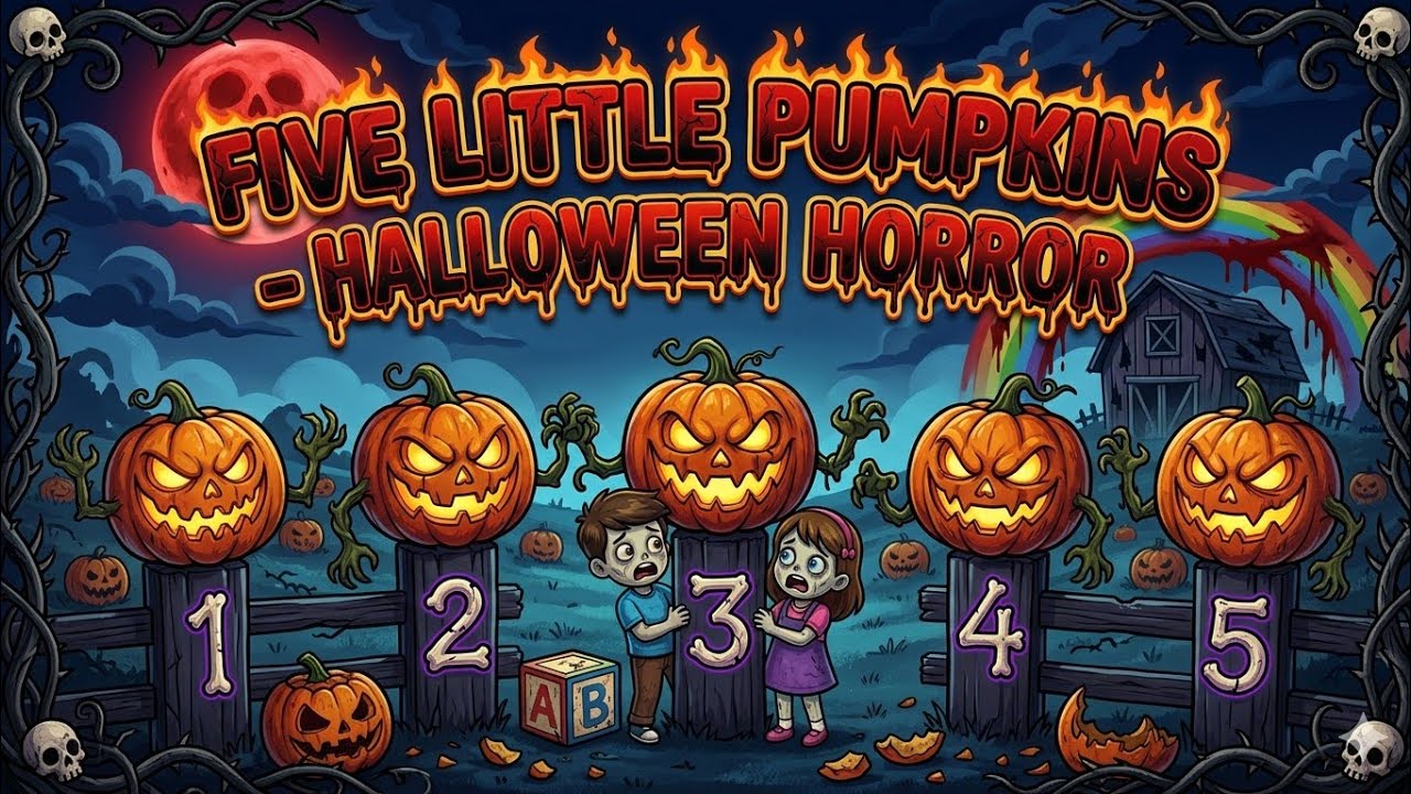 Five Little Pumpkins | Halloween Song for Kids | Explore Emotions - YouTube