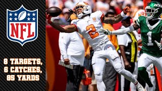 Bucs Rookie WR Emeka Egbuka ALL CATCHES vs. Jets | 2025 Week 3 FULL Highlights