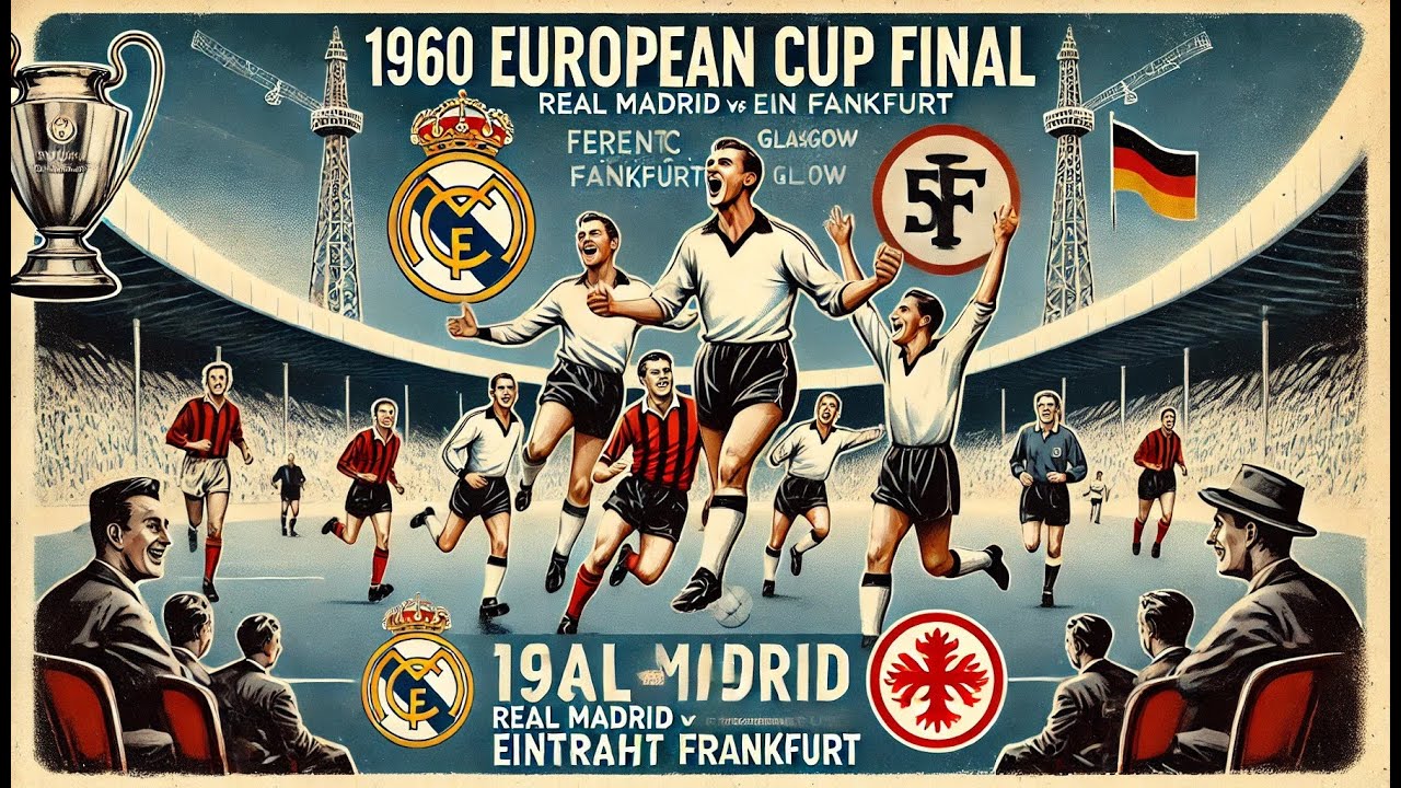 Eintracht Frankfurt Real Madrid coupe europa cup 1960 fanion