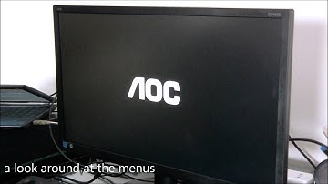 AOC E2460S led monitor unboxing and test