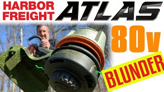 NEW Harbor Freight Atlas 80v String Trimmer | Best 2020 Review 👍👍👍