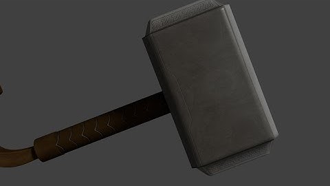 3D Modeling and texturing of Thor