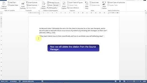 Word Referencing: Part 3 - Delete Citations