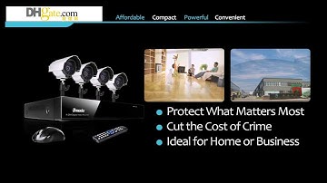 Advanced & Affordable House Alarm Systems - Zmodo H.264 DVR Weatherproof Surveillance Cameras System