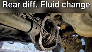 Changing rear differential fluid on any truck. (2016 F150)
