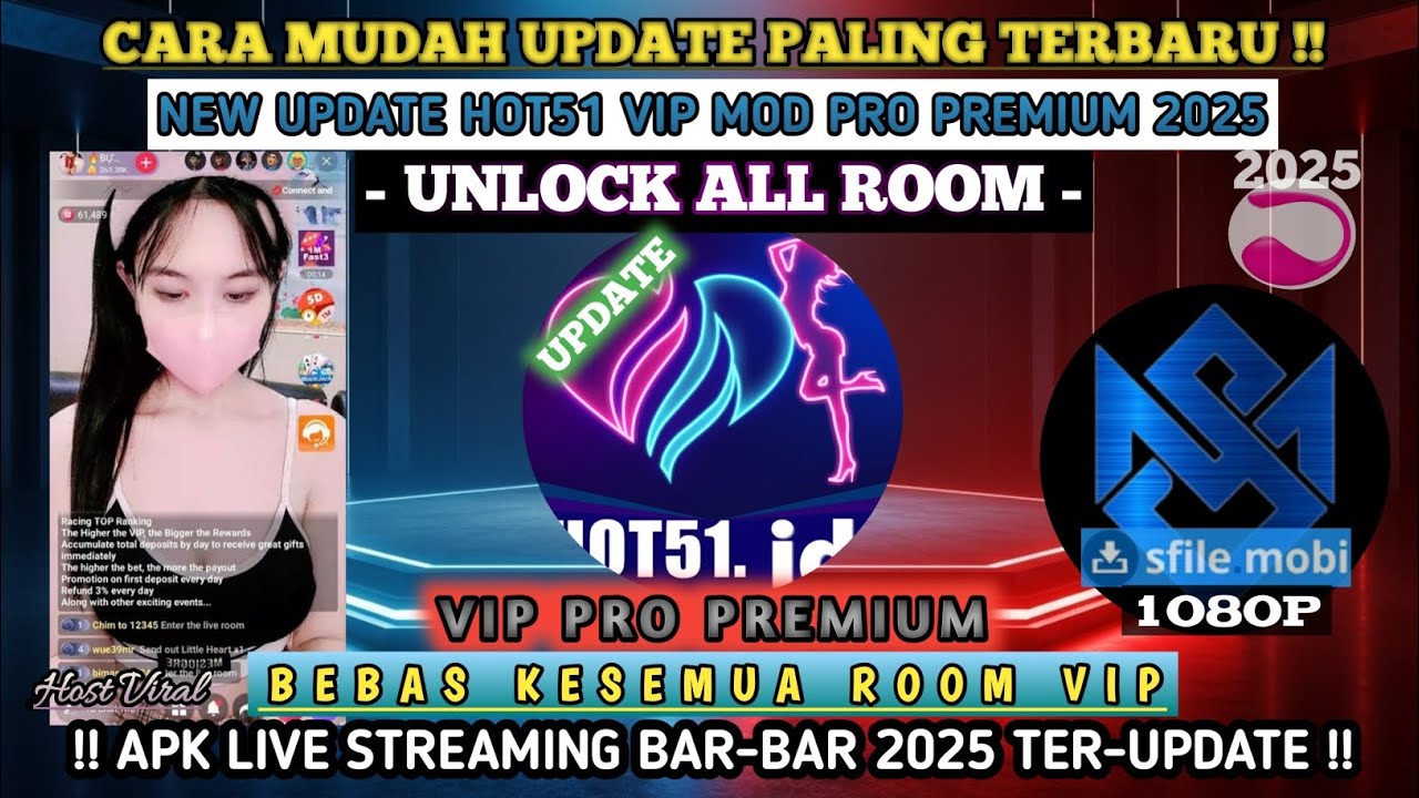 UPDATE !! HOT51 VIP Mod Pro Premium 2025 Bebas Room