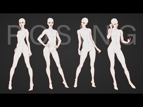 LIVE DEMO: Drawing Female Figures - Female Figure Construction, Poses And  Design - YouTube