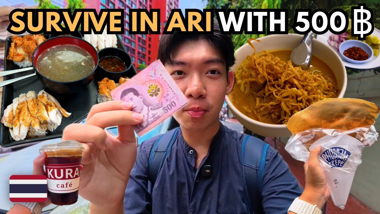 Можно ли выжить в самом модном районе Бангкока на 500 бат? | Ari Food Tour 🇹🇭