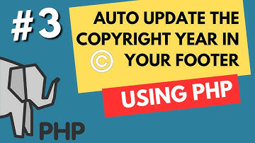 Auto Update the Copyright Year in your footer - PHP