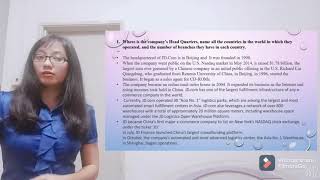 ARS 4103 Individual assignment 2 video presentation (JD.com.inc)(A18A0918)