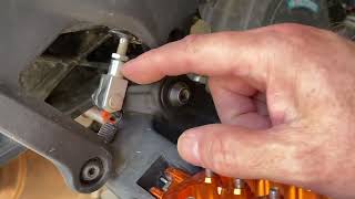 2023 KTM 390 Adventure rear brake and shift lever adjustment