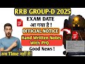 RRB group d Exam date 2025| rrb groupd notes free with pyq| groupd pyq question| #rrb groupd exam