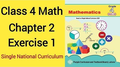 Class 4 Math New Book Chapter 2 Exercise 1 Based on Single National Curriculum | Class 4 Math Unit 2
