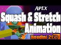 Squash & Stretch Animation for APEX Animation Basics: A Beginner's Tutorial in Houdini