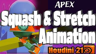 Squash & Stretch Animation for APEX Animation Basics: A Beginner's Tutorial in Houdini