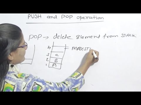 Push and Pop Operations in Stack in Data Structures Lec-14| Hindi - YouTube