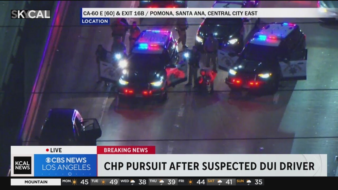 Suspected DUI driver arrested after high-speed chase in South LA