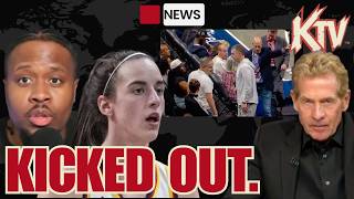 Indiana Fever UNDER FIRE FAN KICKED OUT Skip Bayless SNAPS in PROTECTION of Caitlin Clark