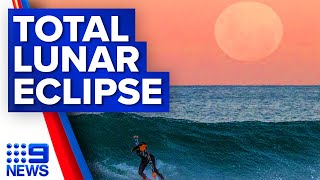 Total lunar eclipse to light up skyline for last time until 2025 | 9 News Australia