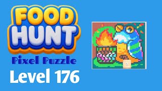 Food Hunt: Pixel Puzzle level 176 walkthrough solution 