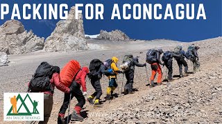 Packing for your Aconcagua Expedition