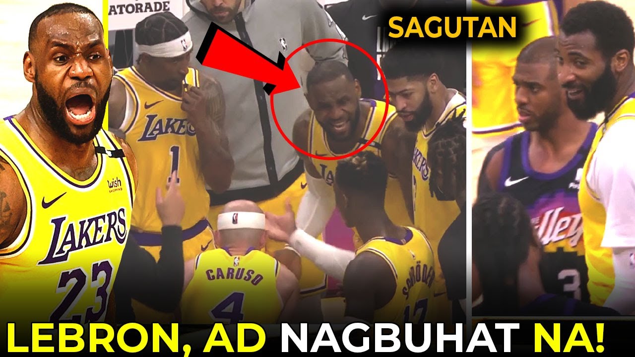 May NAGKASAGUTAN sa init ng laban, LeBron James at Davis NAGBUBUHAT na! | G2: Lakers vs Suns
