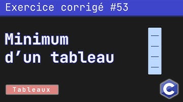 Exercice corrigé 53 : Programme qui détermine le minimum des éléments d