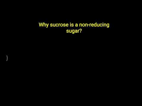 Video: Hoe sucrose is niet-reducerende suiker?