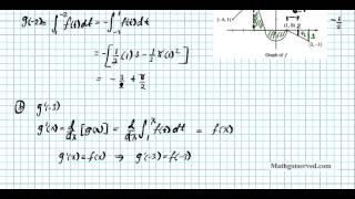 2012 AP Calculus AB FRQ #3 Fundamental Theorem of Calculus