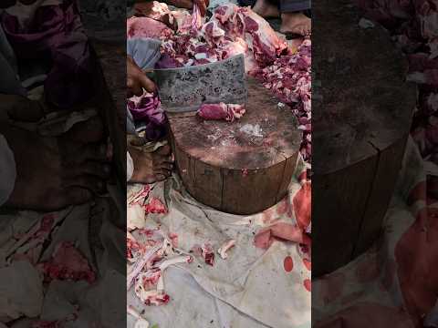 Pakistani Style Meat Cutting Skill Shorts Viral Viralvideo Viralyoutubeshort 