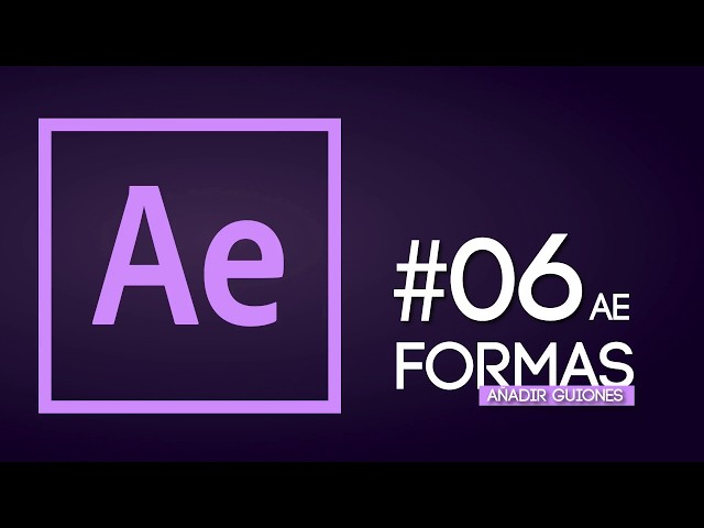 Miniatura: 06 Animar formas y texto en After Effects (Añadir guiones a una forma)