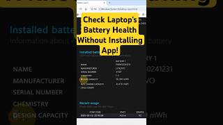 Check Your Laptop’s Battery Health From CMD