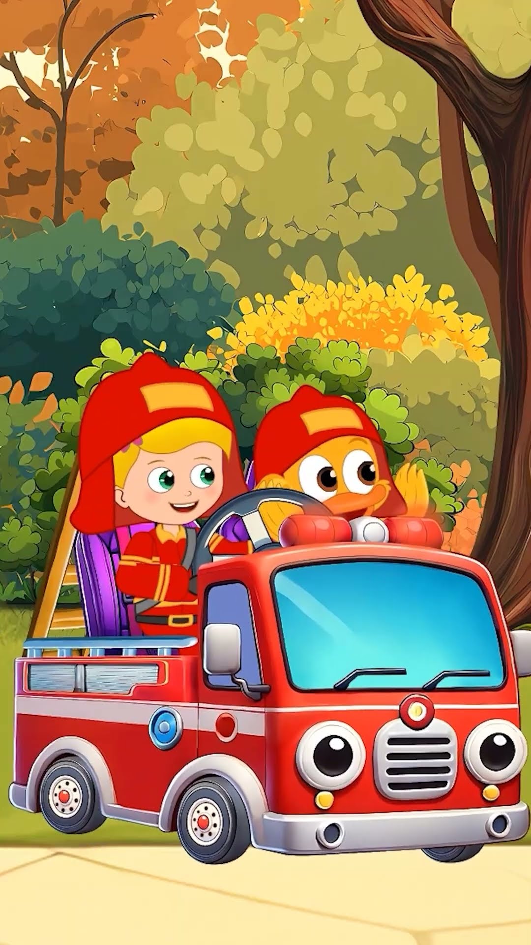 İtfaiye Arabası İş Başında??‍?? Sevimli Dostlar Eğlenceli Bebek ve Çocuk Şarkıları #shorts
