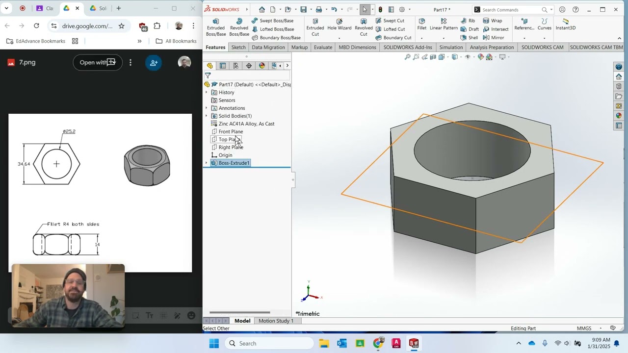 SolidWorks Part #7 Walk Through