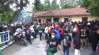 Ratusan Massa Perguruan Silat Lurug Polsek Mojoagung