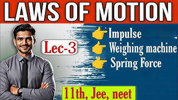 #3 . LAWS OF MOTION | Impulse , Weighing machine, spring force | jee/neet |